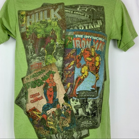 Marvel super heroes comic book t-shirt, men's SM - Picture 3 of 9